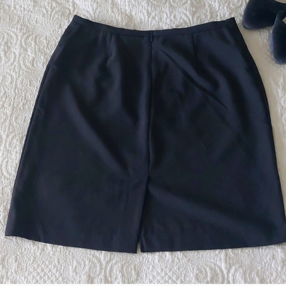 NYCo 8 Charcoal Gray Pencil Skirt Classic - Picture 4 of 7